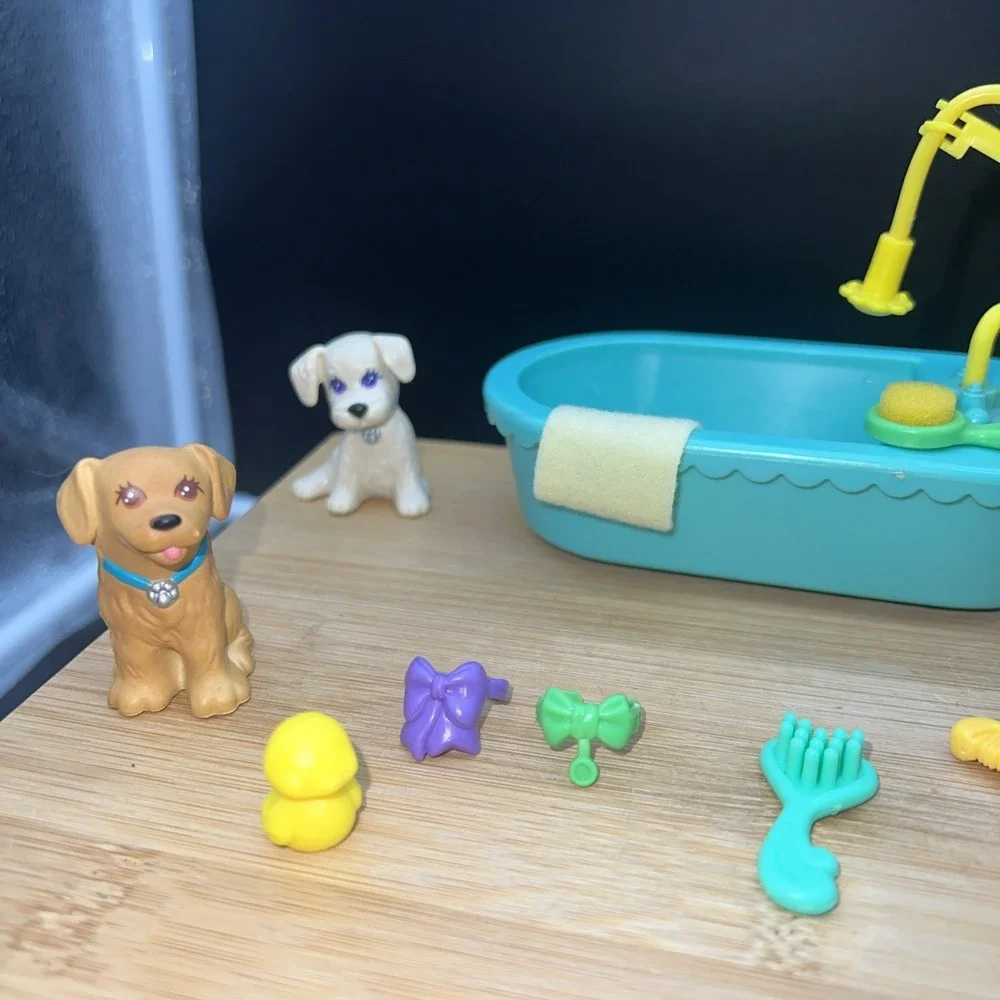 Littlest Pet Shop Kenner 1993 Splash Happy Puppies Bathtub Vintage No 60134